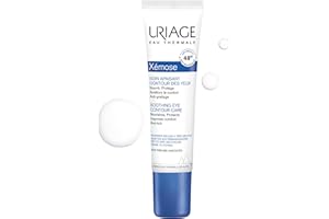 Uriage Xemose Soin Apaisant Contour des Yeux - 5% de Beurre de Karité, Sulfate de Dextran - Apaise les Démangeaisons & Décongestionne - Sans Parfum - Peaux Sèches Sujettes aux Démangeaisons - 15ml