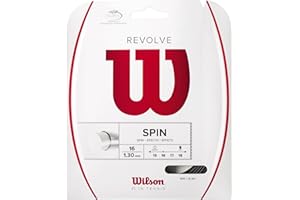 WILSON Cordages de Raquettes, Revolve, Rouleau de 2 mètres, Noir, 1,25 mm, Unisexe, WRZ906900