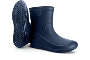 Jesindr Bottes De Pluie Homme, Antidérapant Imperméable à l'eau Bottes Caoutchouc, Chaussures De Sécurité Légère