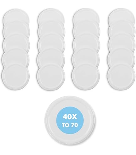 Coperchi Di Ricambio Per Vasi - 10 Pezzi, TO 70 Mm, Decorazione Frutta, Per Conserve