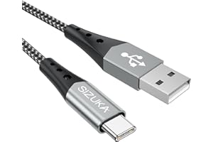 SIZUKA Kabel USB C 1 m kabel do ładowania typu C i kabel do transmisji danych Fast Charge Sync kabel do szybkiego ładowania do Samsung Galaxy S10, S9, S8, Plus, Note 10, 9, 8, A3, A5, 2017, Huawei P10 P20