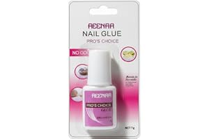 AEENAA Professional Brush-On Nail Glue – Strong Hold Adhesive for Acrylics, Press-On Nails & Tips – Quick Drying, Bonds in Seconds – 7g