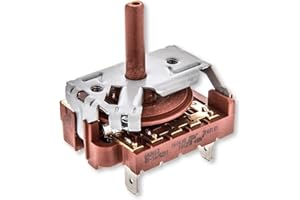 CHEFZOCO Conmutador de Horno de 4 Posiciones, Selector de horno 4 posiciones, Código Original 640463, Compatible con Teka, Apto para modelos HC495 HI435 HI535 HM535 entre otros, 4 posiciones