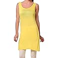Women's Cotton Long Camisole for Kurti Long Inner wear Petticoat Full Length Slips for Girls Summer Top