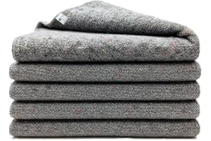 GOKAY TEKSTIL Pack of 10 Furniture Moving Van Removal Packing Transit Fabric Blankets -200cm x 150cm