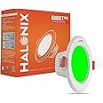 Halonix 5.5W Green Kornet Junction Box led downlighter | Cut Out- 3 inch, Dia- 4.13, Height- 1.96 inch | | Downlighter for Home, Shop and Office |Pack of 1, Green.