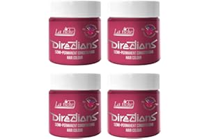 4 x La Riche Directions Semi-Permanent Hair Color 100ml Tub (Flamingo Pink)