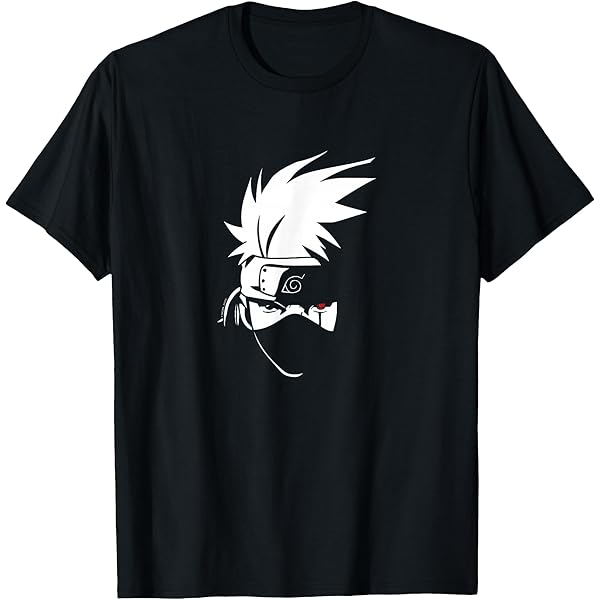 Naruto Shippuden Mens T-Shirt - Kakashi Blue green Box Image