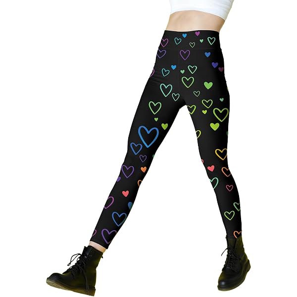 Comfy Yoga Women's Printed Leggings - Soft Milk Silk Non-Compression Workout Pants, Lightweight & Quick-Dry