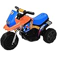 Brunte Turbo Battery Operated Sports Bike Orange Blue with Light and Sound