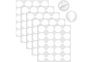 Caianwin 200 sztuk dwustronnych kropek samoprzylepnych Ø 20 mm, przezroczyste samoprzylepne kropki samoprzylepne, okrągłe, usuwalne naklejki samoprzylepne do balonów, dekoracji imprez, projektów