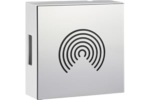 Grothe Mechanischer Gong klassischer Zweiklang-Gong Türklingel Max. 80 dB(A) Batteriebetrieb möglich Hochwertige Edelstahloptik GONG 465A Sound (Klarer und satter Ton durch echten Glockenstahl)