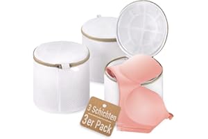 ecooe 3Pc Bolsa para Lavadora para Sujetador, Bolsas para Ropa Delicada con cremallera, Bolsa para Lavadora para Delicada Interior Calcetines Sujetadores