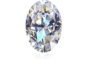 RINEY&KY Lab Loose Diamond Moissanite Loose Stones for Jewelry Making D Color VVS1 Clarity 3EX Cut Simulated Diamond Gemstones for Pendant Ring Stud Earring Tennis Moissanite Jewelry Making Round/oval/Marquise