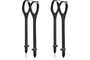 XIHIRCD 2pcs Scuba Mask Strap, Dive Mask Strap Replacement Snorkeling Mask Strap Universal Silicone Mask Strap for Diving Swimming Snorkeling(Black)