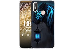 Sunrive Cover Compatibile con BQ Aquaris X/X PRO, Custodia Case in Molle Trasparente Silicone Morbida Flessibile AntiGraffio Protettiva Back custodie(Q Tiger 4)