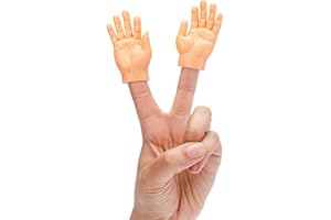 CreepyParty Small Hands Miniature Finger Puppets Mini Finger Hands Little Hands with Left Hand and Right Hand Tiktok Prank Game Toy（2Pcs）
