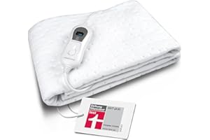 ‎MEDISANA Medisana HU 665 Wärmeunterbett 150 x 80 cm, Heizdecke mit Abschaltautomatik und Überhitzungsschutz, elektrische Wärmedecke für das Bett mit 3 Temperaturstufen, waschbar