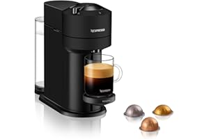 Nespresso Krups Machine à Café Vertuo Next Noir Mat Cafetière à Capsules YY4606FD
