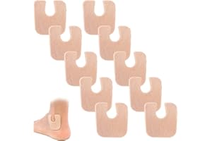 TEOZBLU 40 Piezas Almohadillas de Herradura para Pies, Almohadillas Metatarsales para la Bola del Pie, Almohadillas de Fieltro para Callos para Pies y Talón, Almohadilla para Callos