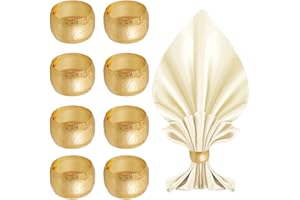 SHENGOU Metallo Anelli Portatovaglioli Impostat,Anelli Portatovaglioli Da Tavola,8 PCS Metallo Anelli Di Tovagliolo,Anelli Portatovaglioli Metallo,Anelli Per Tovaglioli Diversi (12)