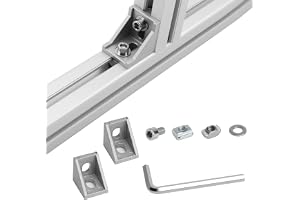 20 stycken aluminiumprofil 20x20mm tillbehör, aluminium profil fästmaterial aluminiumprofil vinkelkontakter aluminiumprofiler aluminium profil aluminium vinkel för förstärkning av dörrar och