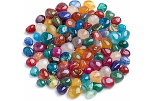 Perlin 50 st agat ädelstenar halvädelstenar pärlor 9 mm ~ 15 mm trumstenar ädelsten halvädelsten för ädelstenspel för skattja