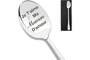 CRAHALEN Cadeau Maman Noel,Cadeau Maman,Cadeau Maman Original,Cadeau Pour Maman,Idee Cadeau Maman,Cuillère Cadeau pour Maman,Cadeau Anniversaire Maman,Cadeau Fête Des Mères,Fete Des Meres Cadeau