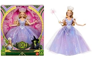 Mattel Universal Pictures’ Wicked: For Good Deluxe Glinda Fashion Doll with Removable Outfit & 3 Accessories, Inspired by the Movie, JFM13