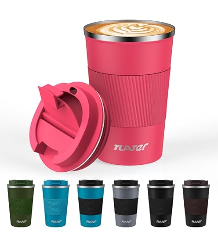 Tasse Isotherme En Acier Inoxydable 380 Ml - Double Paroi, Anti-fuite, Pour Café, Thé Et Boissons Froides