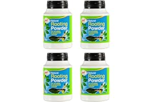 CONCEPT4U 4 x Natural Rooting Powder 75g White Rooting Formula Maintains Foster Healthy & Strong Roots Ideal for All Edible Plants Ornamental Cuttings & Grafting Robust Root Growth