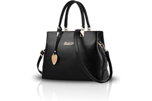 NICOLE & DORIS Sacs a Main Femmes Elégante Sac à Main Porté Epaule en PU Cuir Sac D'épaule Impermeable Sac Fourre Tout Bandoulière Sac Pochette Shopping Rose