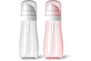 Aurdox Sprühflaschen mit feinem Sprühnebel für ätherische Öle, 100 ml, Make-up-Gesichtssprüher, transparent, nachfüllbar, tragbare Reisebehälter für Kosmetik und Hautpflege, 2 Stück