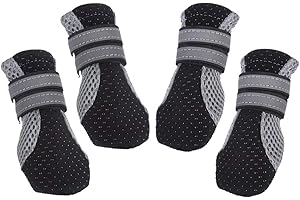 PETPHINDU Calcetines Perro Protector De Los Zapatos De La Pata De La Atención De La Pata, Zapatos Transpirables De Malla Botas Suave Único Duraderos Botines Botas para Pequeños Perros Medianos