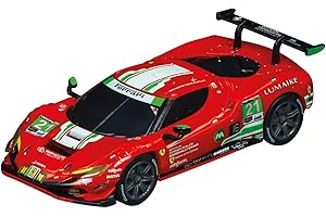 Carrera 20064242 Carrera GO!!! Ferrari 296 GT3 „AF Corse, No. 21” wyścigówka w skali 1:43 kompatybilna z systemami GO!!!, GO!!! Plus & systemami zasilanymi bateryjnie zabawa w wyścigi