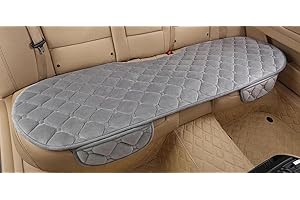 IXITON Protecteur Universel de Coussin de siège de Voiture en Flanelle, avec Fond antidérapant pour soulager la Pression des Hanches (Gris, 1pcs Coussin de siège-arrière)