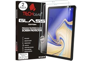TECHGEAR [Confezione da 2 Vetro Temperato Compatibile con Samsung Galaxy Tab S4 10.5 Pollici (SM-T830 / SM-T835) - Autentica Pellicola protecttiva in Vetro Temperato Salvaschermo