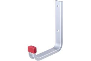 Alberts 856809 Crochet mural | au choix dans différents modèles | coudé | aluminium | profondeur 115 mm | hauteur 140 mm | kit de 10