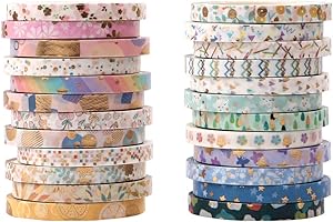 GUKASXI Pveath Washi Lot de rubans adhésifs, scotch