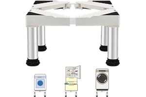 SSEHCWAN Stojaki do pralki i suszarki, regulowana podstawa do urządzeń gospodarstwa domowego, maksymalne obciążenie 350 kg, podstawa pralki, suszarka, lodówka, wzrost 24-27 cm wysokości