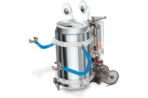 4M Toysmith, KidzRobotix Tin Can Robot, DIY Science Kits STEM Powered Kids, For Boys & Girls Ages 8+