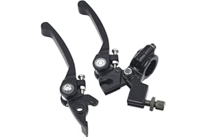 OuYi 1 par CNC aluminio negro 0.866 in 7/8" palanca de embrague de motocicleta palanca de embrague freno retrofit universal 110cc 125cc 140cc TTR 125cc SSR Xmotos Apollo 125 Pit Dirt Bike
