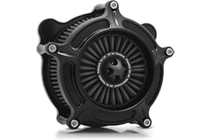 NICMACHINE For harley davidson Sportster Air Cleaner filter street road glide M8 softail dyna 103 107 air intake Road King touring (OPS Black - Gray -Black spike, Model B : Softail 93-15,Touring 00-07)