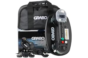 KLENBO GRABO PRO-Lifter-20 - Ventosa elettrica con display digitale, funzione on/off automatico per legno, cartongesso, granito, vetro, piastrelle, porcellana