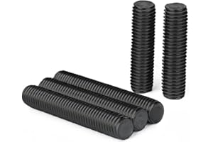 ‌Drenky 5 Pezzi Barra Filettata M10x60mm - in Acciaio Inox A2 V2A con Filettatura Completa, Barre Filettate DIN976 per Edilizia e Meccanica‌, Nero