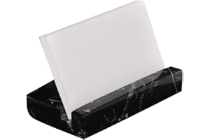 CraftsOfEgypt Business Card Holder for Desk - Marble Business Cards Holder for Desktop - Desk organizers and accessories -Display Stand for office organization