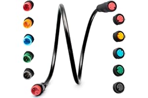 HUDAMZKY Cavo di estensione della bicicletta elettrica Julet 2/3/4/5/6Pin connettore impermeabile femmina a maschio FAI DA TE display del freno della bicicletta elettrica acceleratore cavo di estensione del segnale