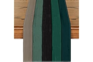 Artoid Mode Tavole verde antico antico rustico in legno autunno runner da tavolo stagionale cucina decorazione per interni vacanza festa decorazione 40 x 140 cm