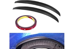 WANYIG Guardabarros Coche Universales 33CM Paso de Rueda Protector Anti-arañazos Accesorio de Automóvil Fender Flares Universal con Pegamento 3M (2 Piezas)