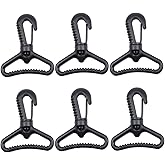 BAIWOAK Kunststoff Snap Hooks,20mm, 25mm, 32mm, 38mm, 50mm Kunststoff Swivel Snaphook Push Gate Clip Rotary Snaphook Drehen K